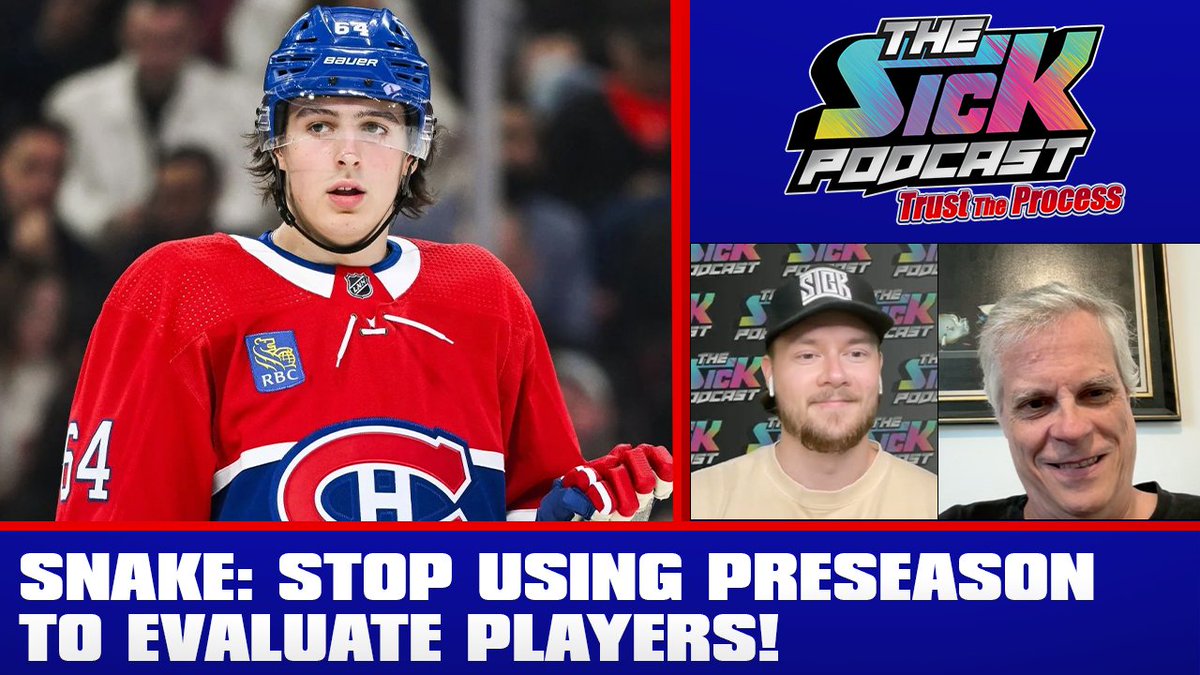🚨New Episode🚨

Snake and <a href="/GaumondShayne/">Producer Shayne</a> discuss:

🔵19 year olds deciding to play in Juniors instead of the AHL
🔵Snake's hot take
🔵#GoHabsGo future goaltending situation
🔵&amp; more

Full pod👇
Watch: youtu.be/qgqNphWk55I
Listen:traffic.megaphone.fm/SICMED35447298…

#thesickpodcast