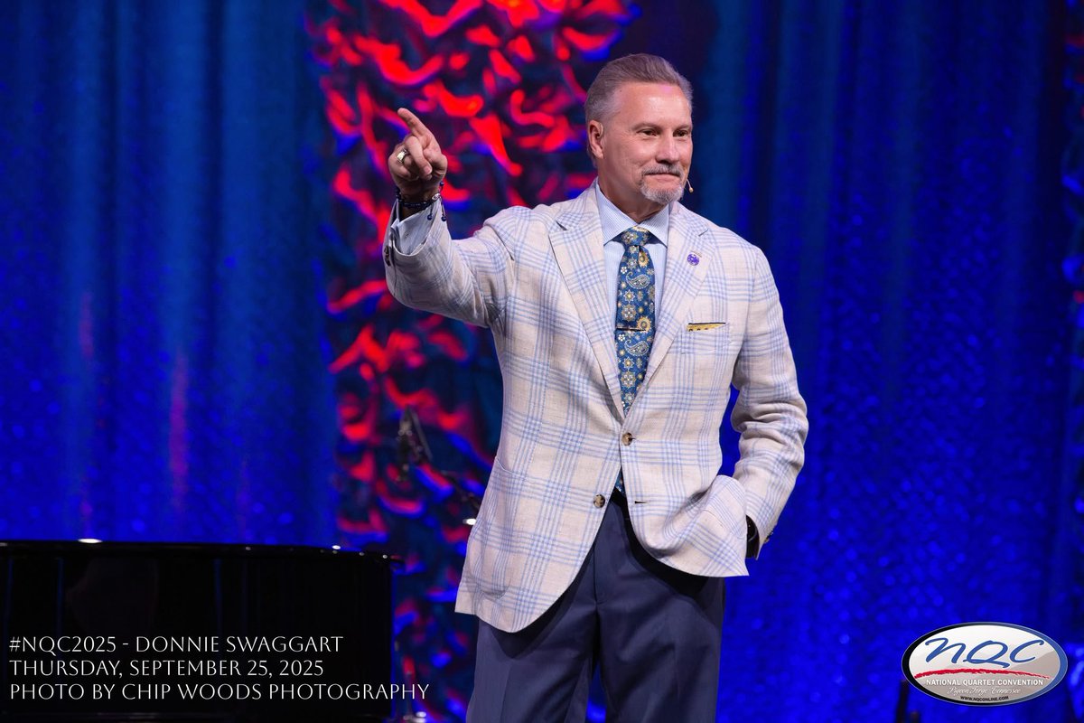 NQConline's tweet image. “The only answer for mankind is Jesus Christ.” - Donnie Swaggart.

What an encouraging and challenging message from Donnie Swaggart this afternoon at NQC. May we not be troubled by what the Lord has told us not to be afraid of and may we be bold in our faith. #nqc2025
