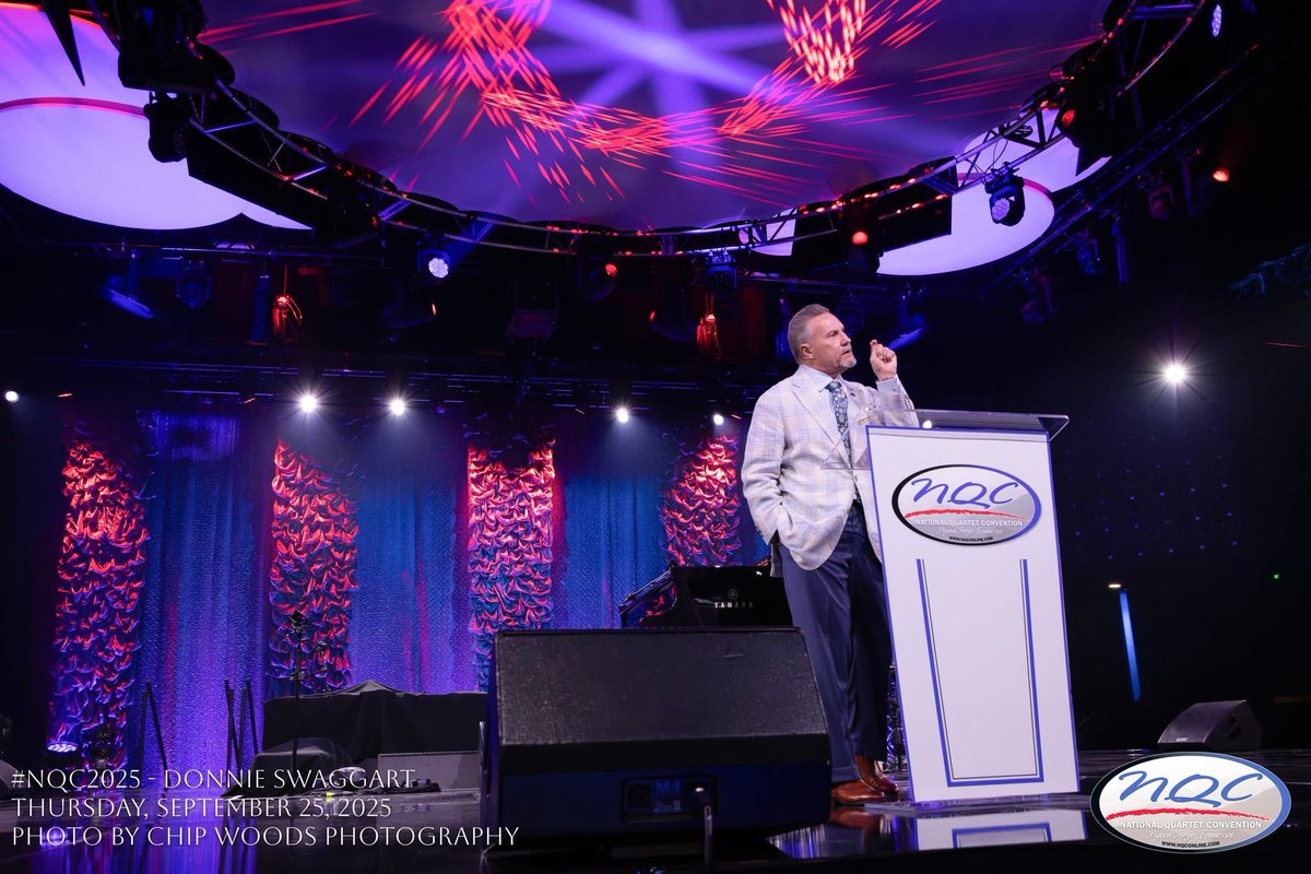NQConline's tweet image. “The only answer for mankind is Jesus Christ.” - Donnie Swaggart.

What an encouraging and challenging message from Donnie Swaggart this afternoon at NQC. May we not be troubled by what the Lord has told us not to be afraid of and may we be bold in our faith. #nqc2025