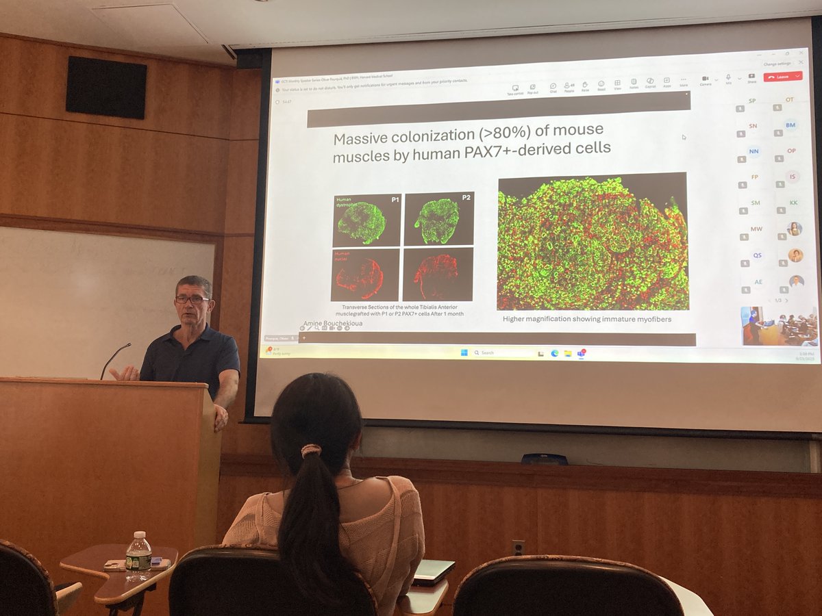 CellularIntelHQ's tweet image. Exploring the Future of Cell Therapy with Olivier Pourquié! Olivier brings his deep expertise in developmental biology to Somite. In his talk, he highlighted his lab’s progress in developing satellite cell protocols that could unlock new treatments for neuromuscular diseases. He…