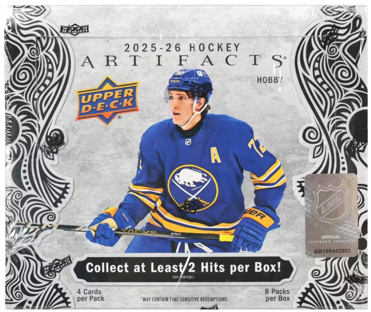 📣Calling all hockey fans🏒

We're opening a box of '25-'26 Artifacts #NHL from <a href="/UpperDeckSports/">Upper Deck</a> on The Hobby's Web Show TONIGHT!

LIVE VIEWERS can WIN CARDS from this box! Tune in LIVE and #WinWithGTS TONIGHT!

We go LIVE at 🕗8PM ET / 5PM PT🕔

Links to watch in bio🔍