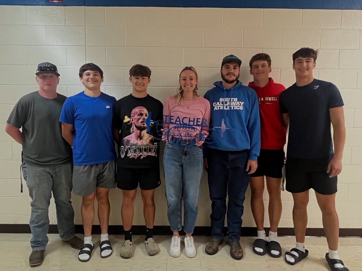 Coach Brightwell was selected by our captains as the teacher of the week! Thank you for all that you do for our kids! #BTA