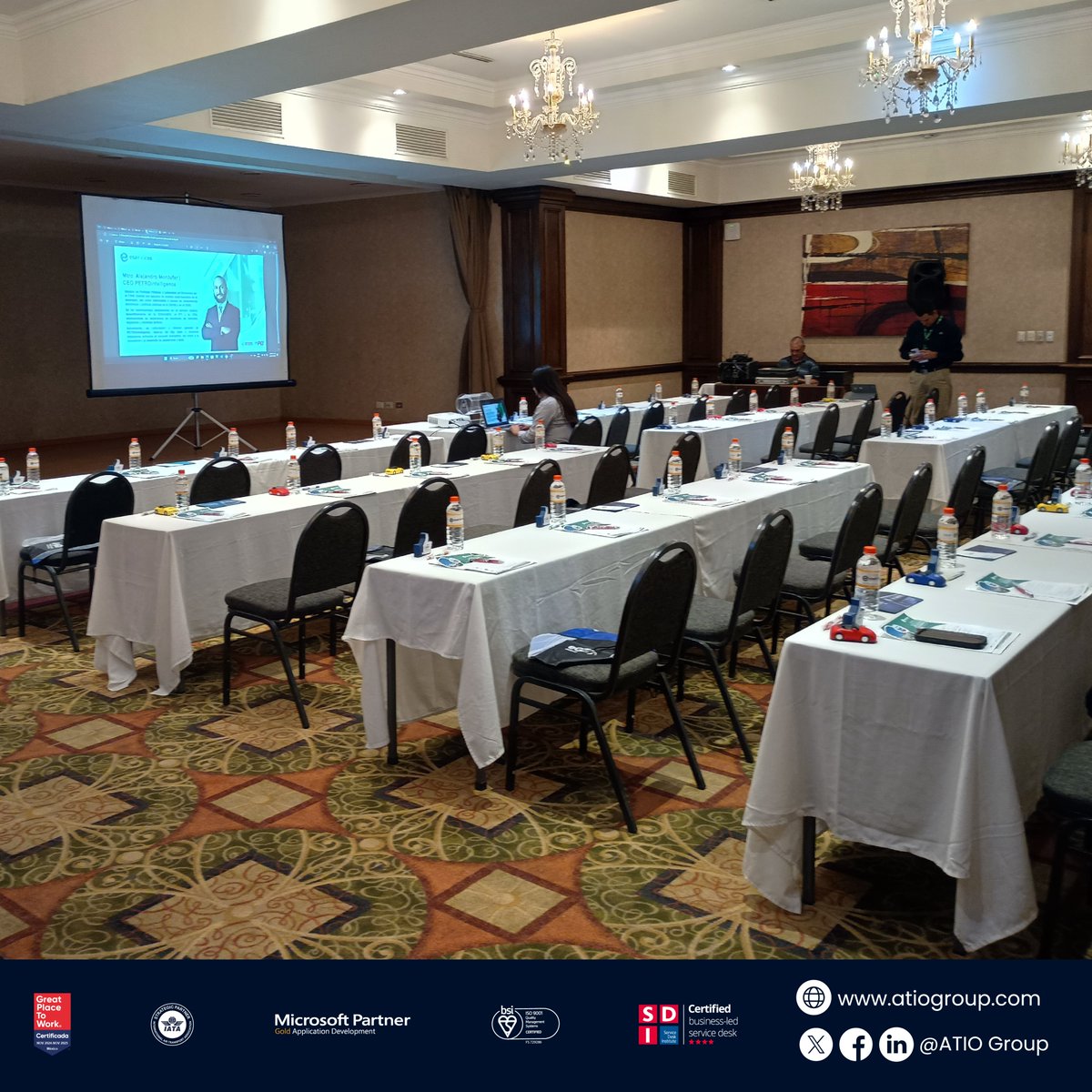 En ATIO® nos mantenemos en movimiento🚀Hoy arrancamos en la #JornadaInformativa del #SectorGasolinero de <a href="/eservicesmexico/">Eservices</a> en #Hermosillo junto a #GTSoluciones. Listos para mostrar nuestras soluciones tecnológicas para tu #gasolinera. 
#ATIOGroup