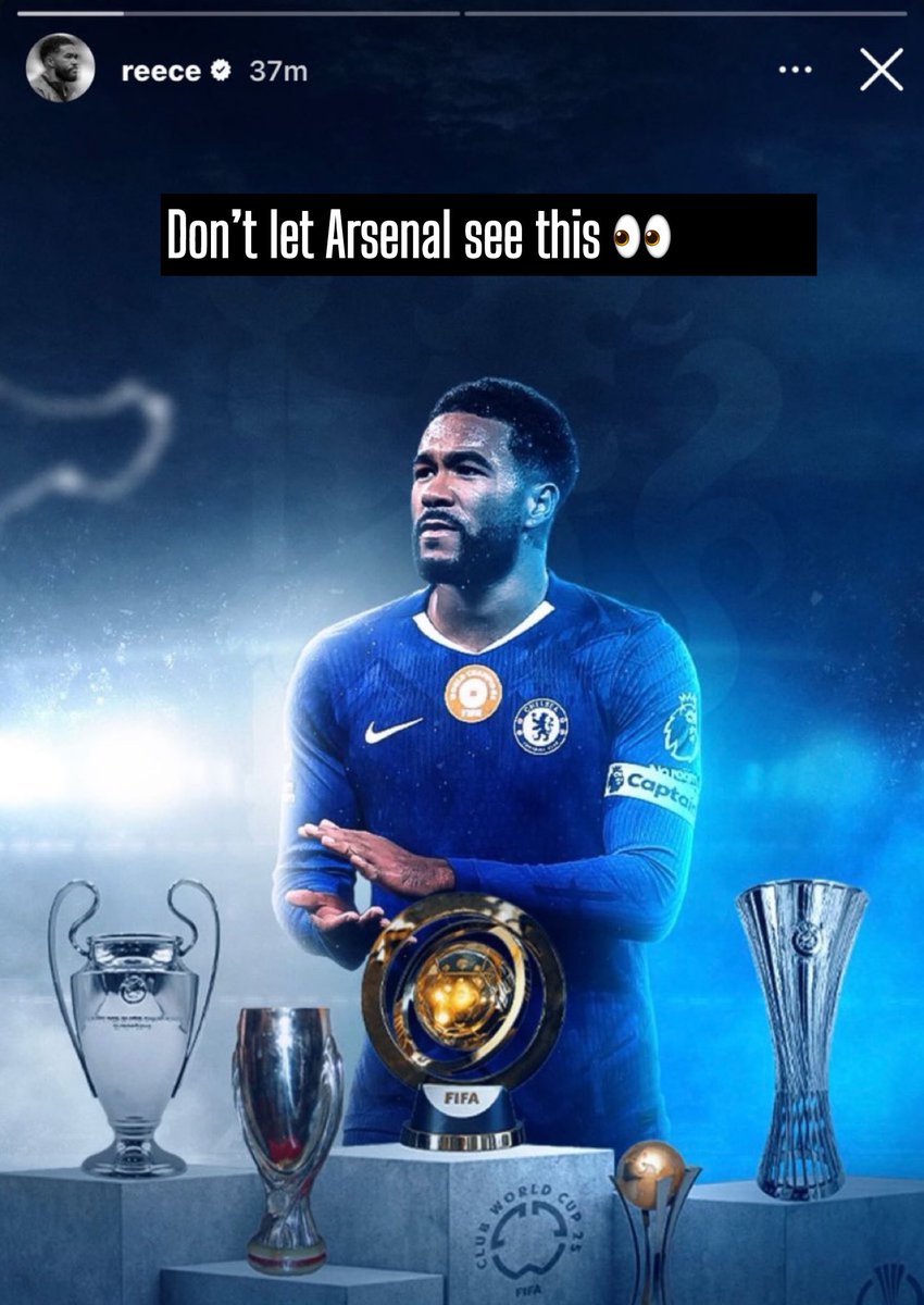 🚨 | Reece James shades Arsenal on Instagram