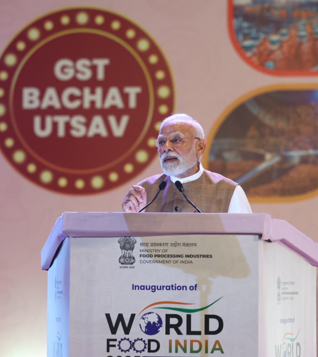 MOFPI_GOI's tweet image. यह कदम भारत में खाद्य प्रसंस्करण क्षेत्र को नई ऊँचाइयों पर ले जाने के साथ-साथ #ProcessingForProsperity की दिशा में एक बड़ा कदम है।

#WorldFoodIndia2025