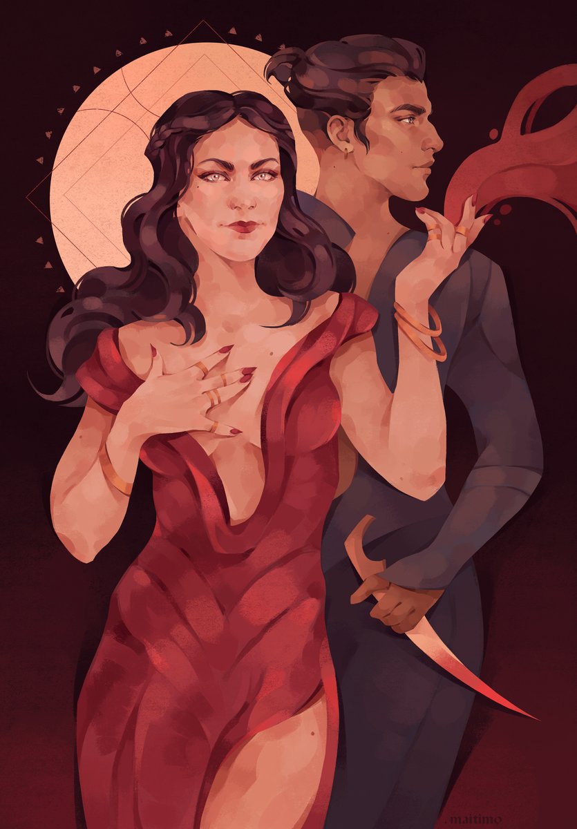 « Old loves they die hard
Old lies they die harder »

#ZaraRenata #IllarioDellamorte #DragonAge #DragonAgeTheVeilguard