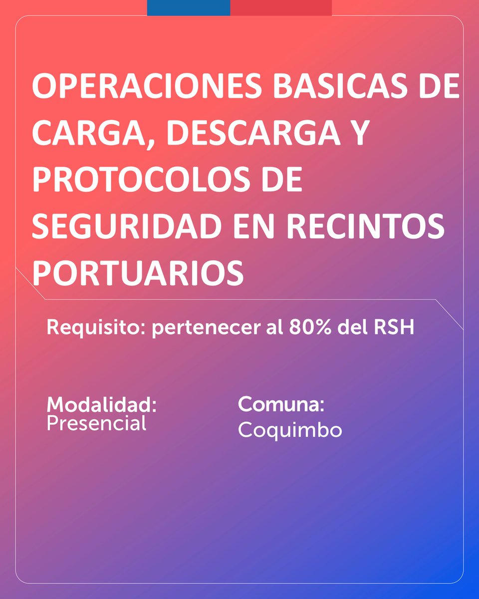✅Atención región de #Coquimbo #TenemosCursos! 👉🏽Ingresa a nuestro sitio web 🔗eligetucurso.sence.cl y postula a nuestros cursos de capacitación. Solo necesitas tener hasta un 80% en el Registro Social de Hogares👌🏽. Recuerda que son cupos limitados!
