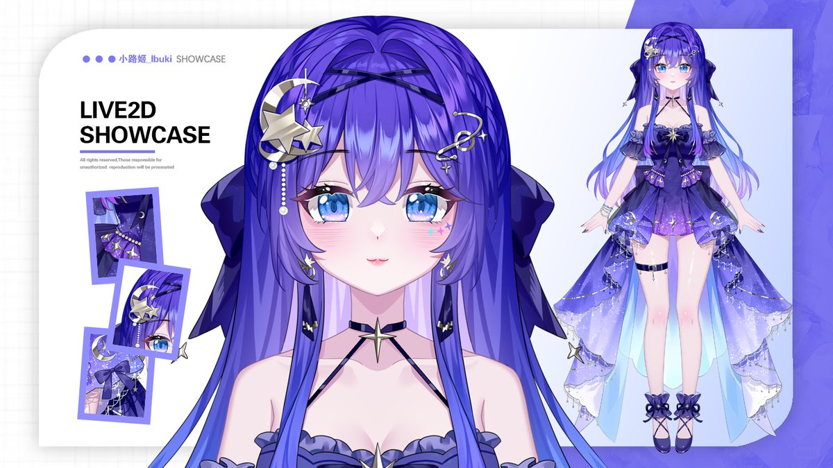 ✨Commission showcase✨
Purple-haired Gal with Galaxy Outfit – This Starry Romantic Vibe is Unbeatable 🌌