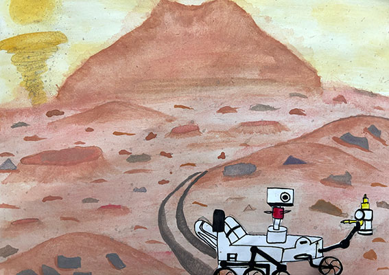 NASAJPL's tweet image. The Red Planet has fueled imaginations for decades.

Last month, to mark 60 years since we saw the first images of Mars, we asked young artists to show us what the planet might look like to future astronauts. They did not disappoint with their out-of-this-world creativity!