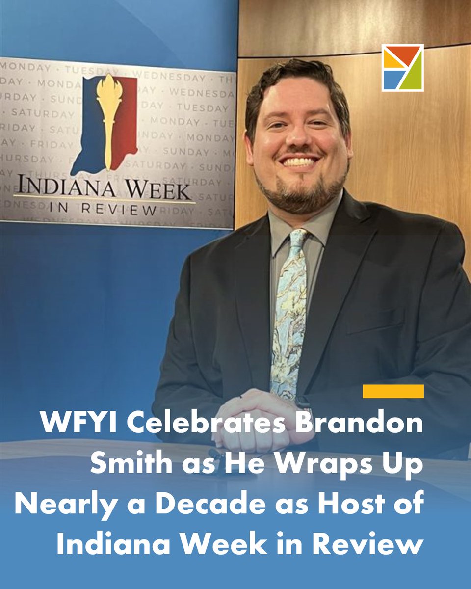 After nearly a decade of hosting Indiana Week in Review, Brandon Smith will conclude his role with the show on September 26. The program will continue production, with Jon Schwantes serving as interim host. Smith will join Hirons to lead its PR division.

wfyi.org/wfyi-highlight…