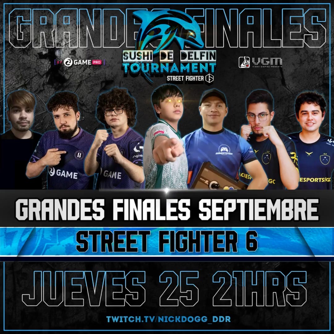 Hoy se juegan las grandes finales de septiembre del torneo premier de Latam el sushi de delfin top 8 mas la final de cada mes.

9 PM⏰🇨🇱
twitch.tv/nickdogg_ddr