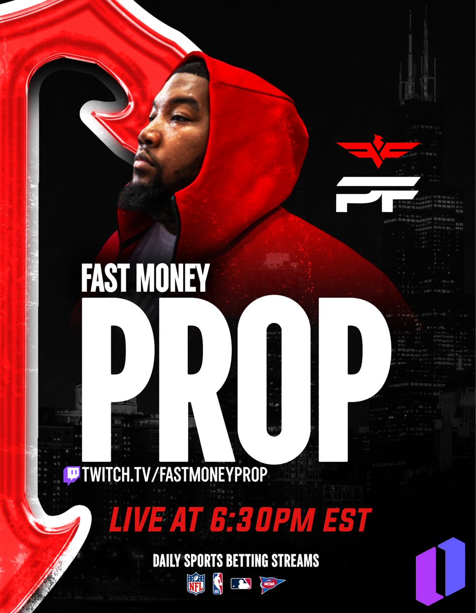 IT'S THURSDAY RIGHT?! 🔥🏈

Trenches - NFL Thursday Night Football Betting Stream

- Full Game Preview
- 1st Quarter Bets
- Touchdown Scorers
- Favorite Props
- Live Bets

Live in 2 hours ➡️ Twitch.tv/Fastmoneyprop 

Research: <a href="/PropFinderApp/">PropFinder</a> 📊

Sponsored By: <a href="/OnyxOdds/">Onyx</a>  🔥