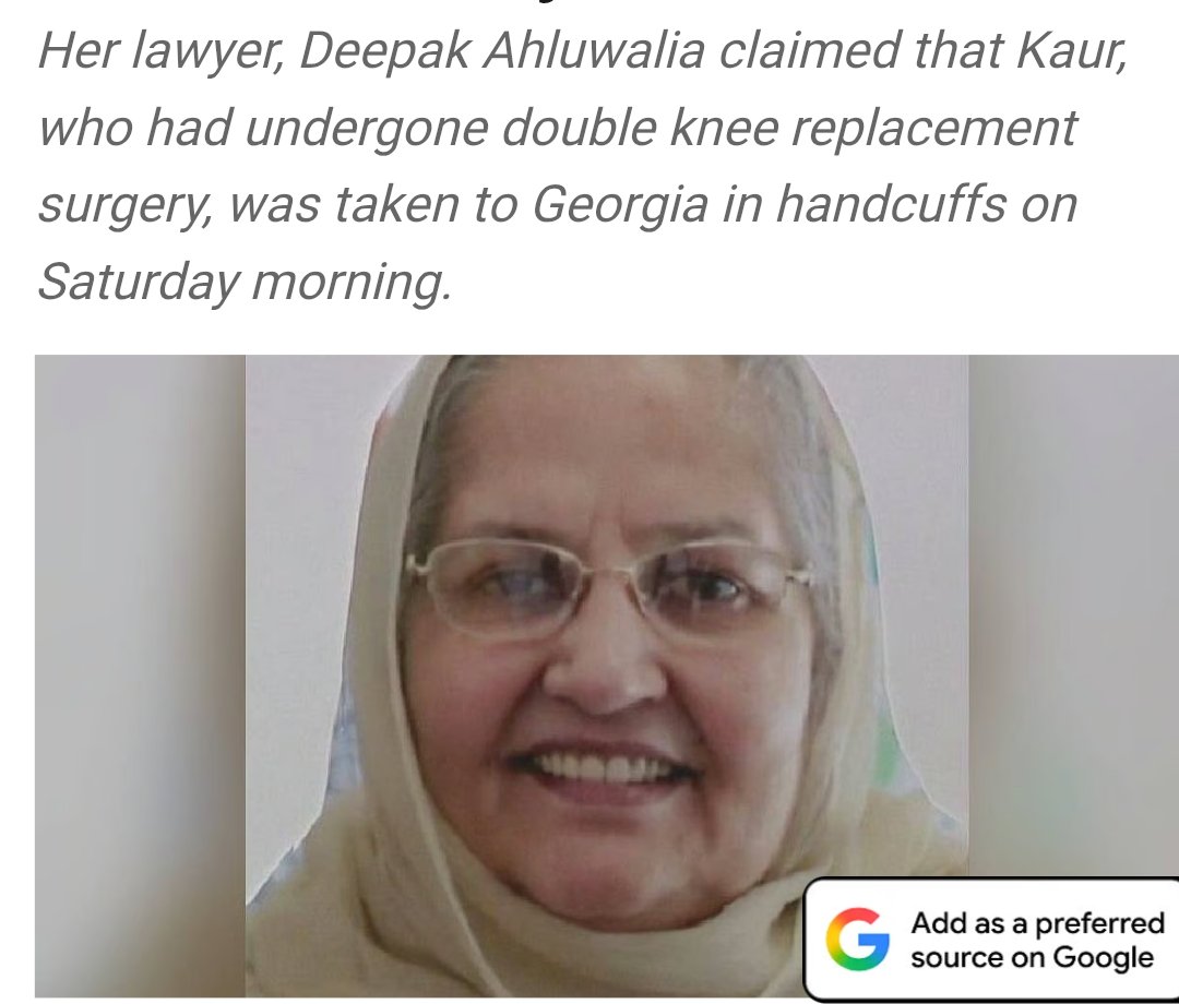 manish8356's tweet photo. A 73 year old grandma after spending 30 years in USA was sent back handcuffed ! Shame on u #USA
Shame on u #Modi Government, show some spine at least
#indiafightback
#pmoindia
#bjp https://t.co/hGqjuz2Erq