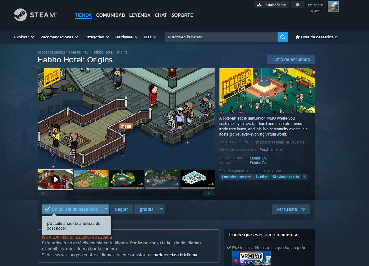 HeyWillixD's tweet photo. @HabboOrigins @Steam Vamos esa comunidad hispana!
#HabboHotelOrigins https://t.co/cvMwe7wAz3