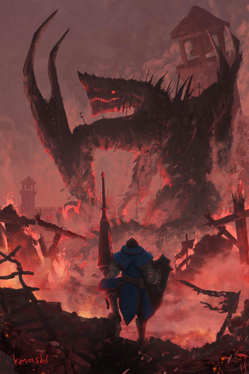 TweetingGaruga's tweet image. Imagine being new to MH and Wilds is your first game. You&apos;ve faced crazy apex tier monsters but also heard people talk about how Elder Dragons are an order of magnitude above that

And then your first proper Elder Dragon is Gogmazios of all things 

Art by @KMaskiArt