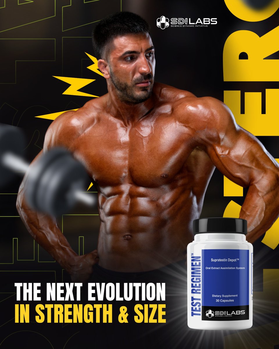 SdiLab_'s tweet image. Test Regimen™ is the most powerful oral testosterone stimulator on the market—redesigned for convenience and maximum results.
.
Shop now: legalsteroids.com/test-regimen/ 
.
#TestosteroneBoost #MuscleStrength #LeanMass #TestRegimen #PowerPerformance #AnabolicSupport #StrengthTraining