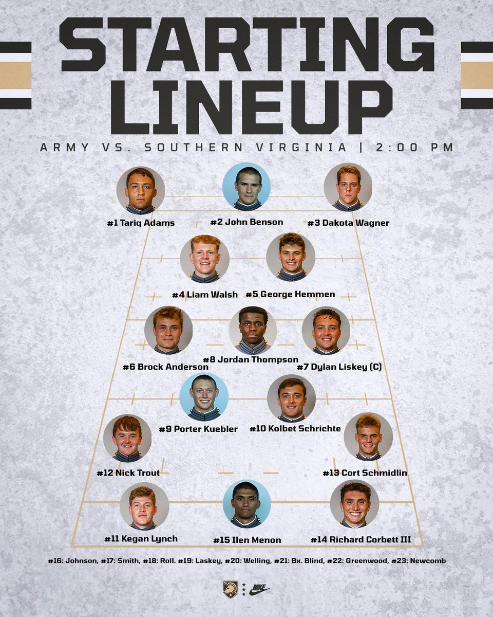 New look lineup! 😎

📺 - goarmywestpoint.com/MRugStream