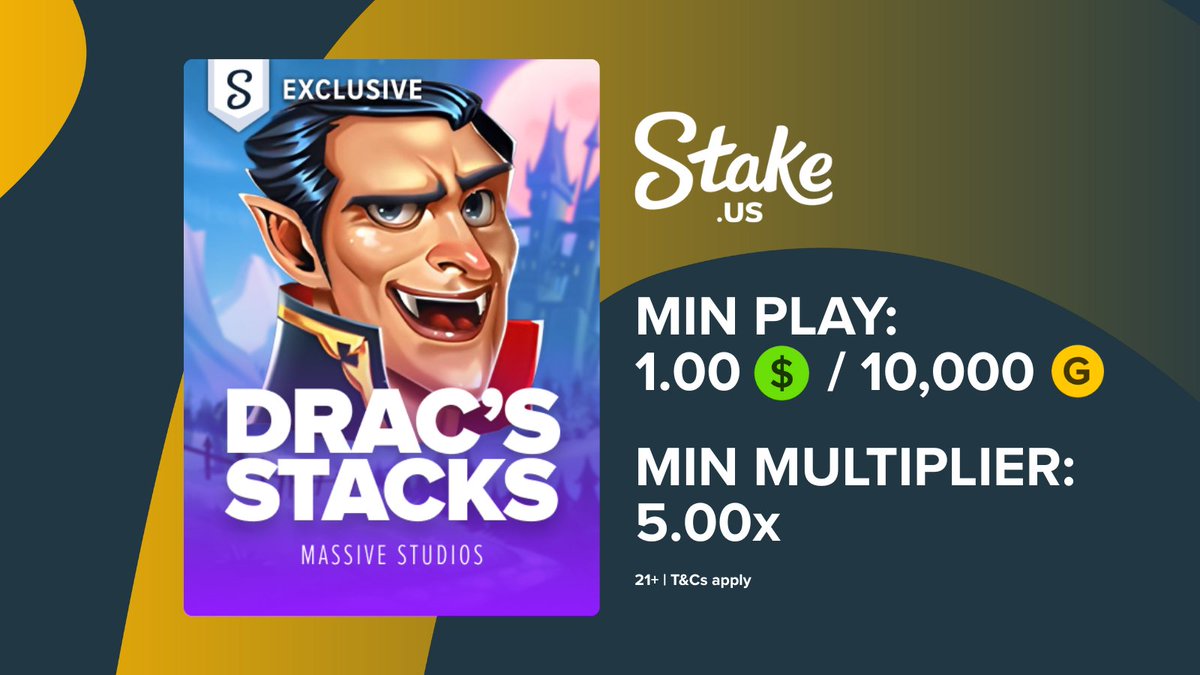StakeUsa's tweet image. Think you can stack some wild multipliers on Drac's? 🦇 
Drop your Game ID below, and we will pick 5 random winners to split 500 SC! 💰
