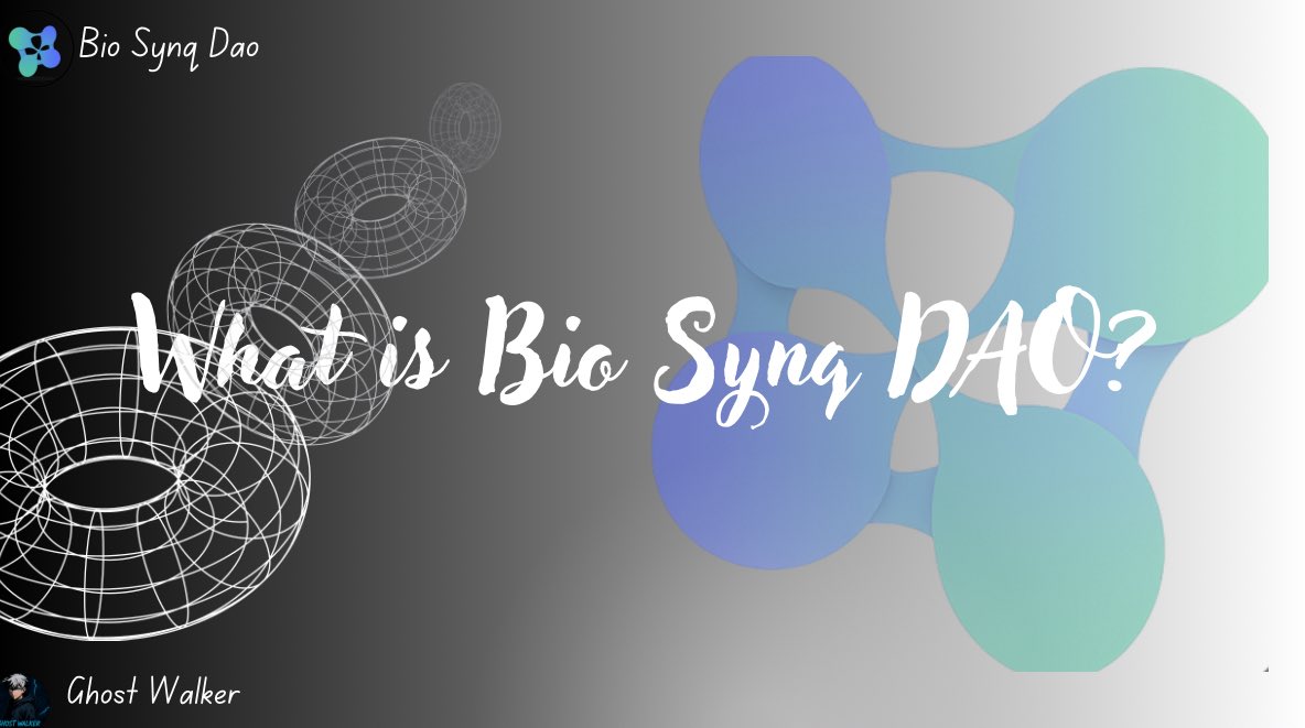 Ghost_Wallker1's tweet image. ◈ What is Bio Synq DAO?

Bio Synq DAO is reimagining biotech by making science open, fair, and tokenized.

Instead of discoveries being locked away in big labs, researchers &amp;amp; innovators can share their work openly and earn real-time rewards for their contributions.

#TokenizedIP