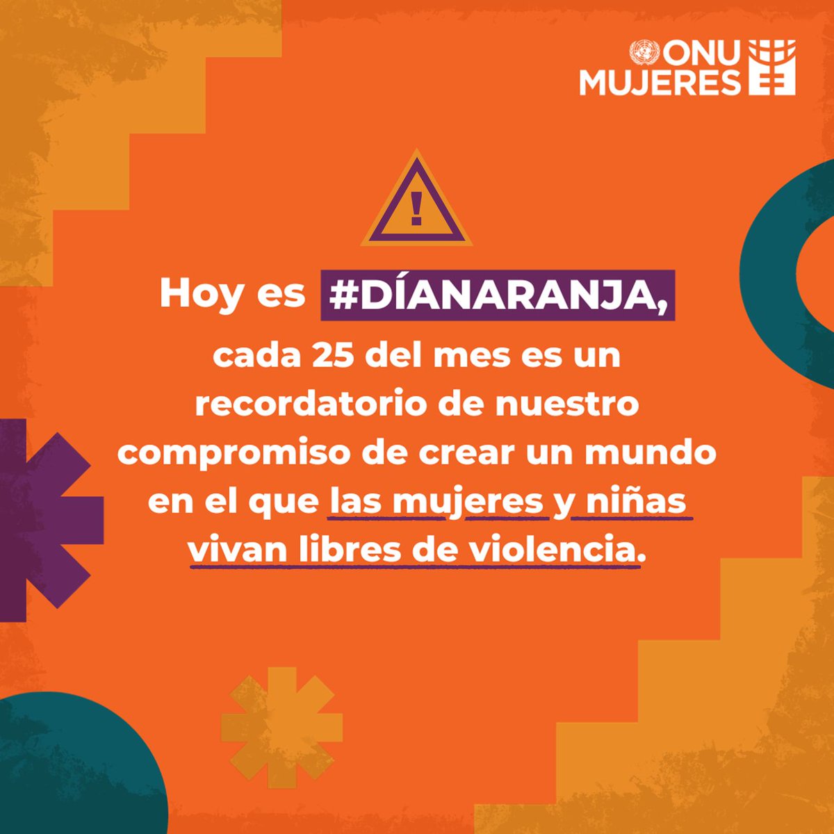 #DíaNaranja 

El #DíaNaranja se conmemora cada 25 de mesa a iniciativa de la <a href="/ONU_es/">Naciones Unidas</a>, siendo un día para generar conciencia de un futuro libre de violencia hacia mujeres, y actuar para movilizar a la sociedad a favor de la igualdad de género y el respeto a los derechos humanos.