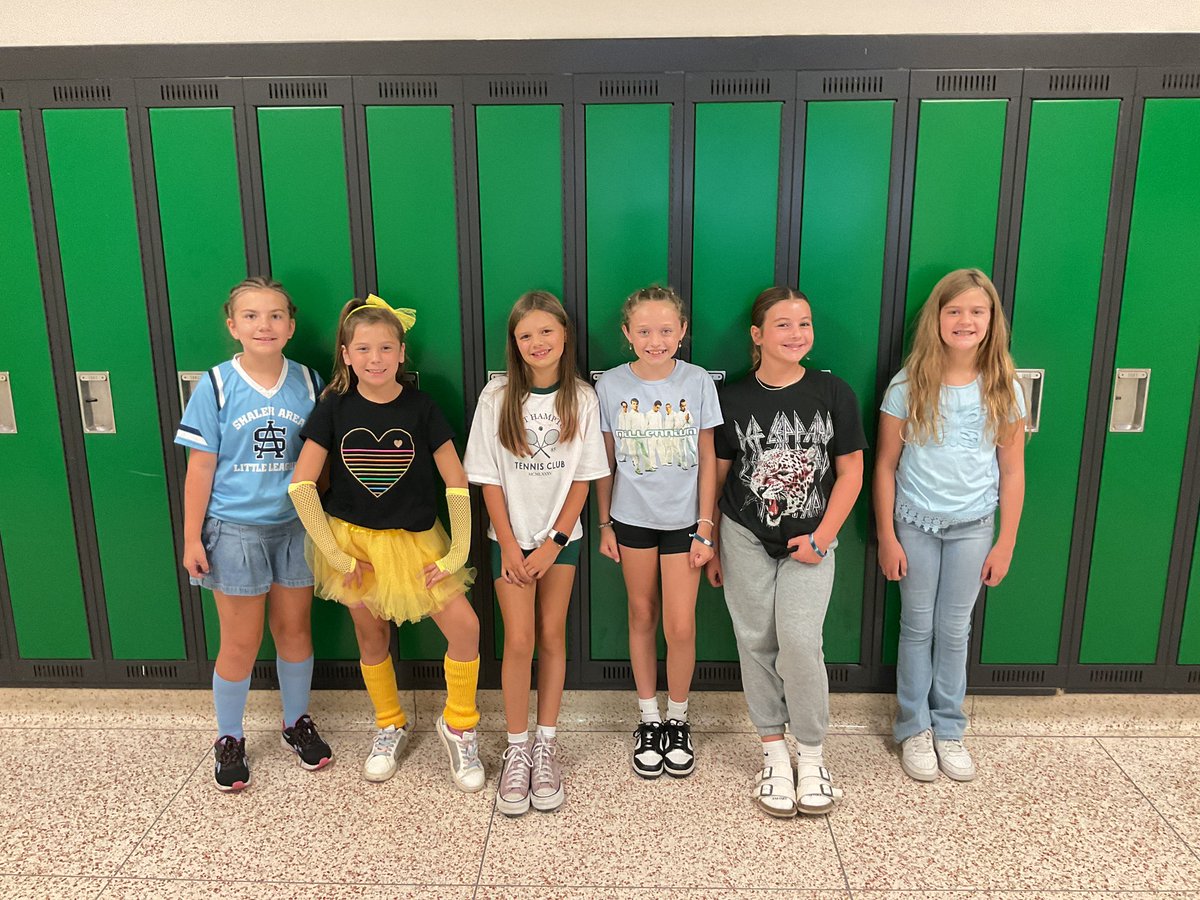SAESTitans's tweet image. Throwback Thursday was a HIT! We loved seeing everyone showing off different decades today!

🏠 Don’t forget to wear your house shirts tomorrow! We will be having our House Celebration and kicking off our Titan Fun Run Fundraiser!