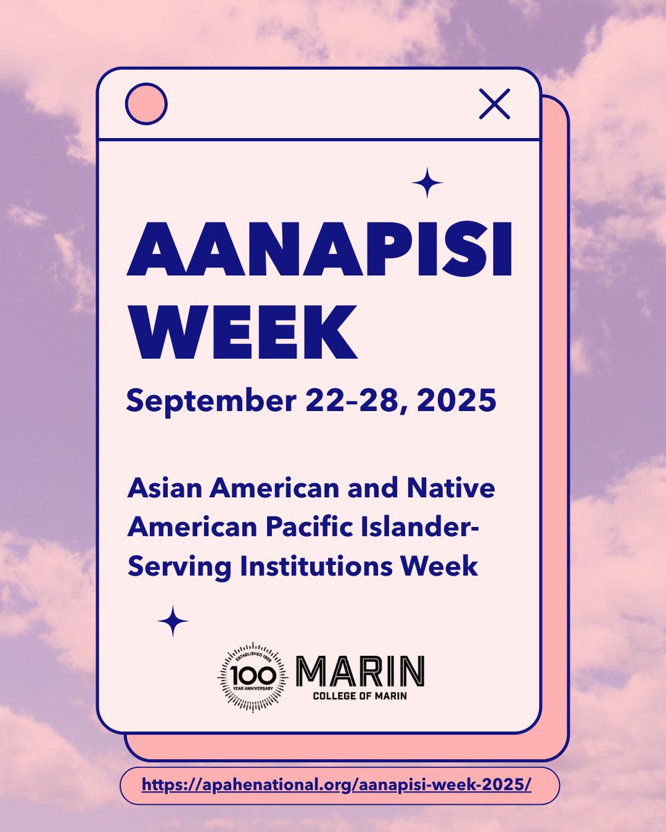 It’s AANAPISI Week (Sept 22–28)! We’re proud to celebrate the impact of Asian American and Native American Pacific Islander-Serving Institutions in uplifting AAPI students and expanding access to higher education.