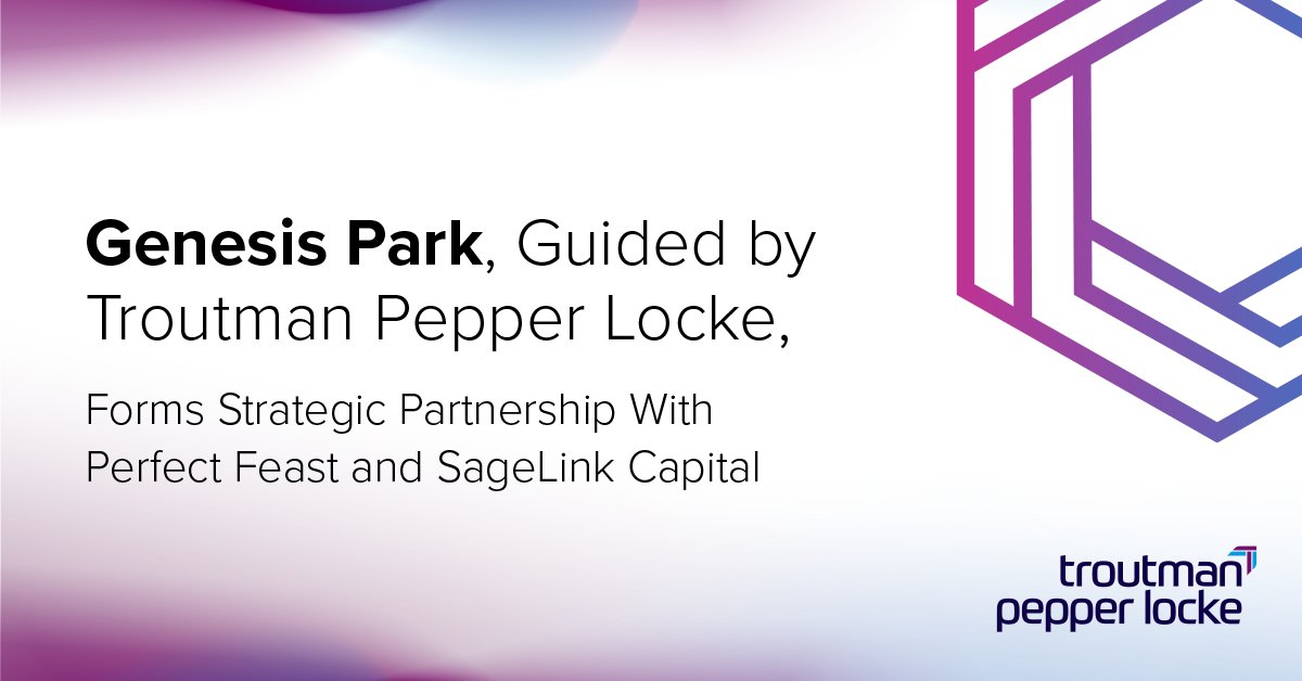 tpllaw's tweet image. #troutmanpepperlocke advised Genesis Park, a Houston-based private investment firm, in its investment in Perfect Feast. #privateequity #investment

Learn more: troutman.com/insights/genes…