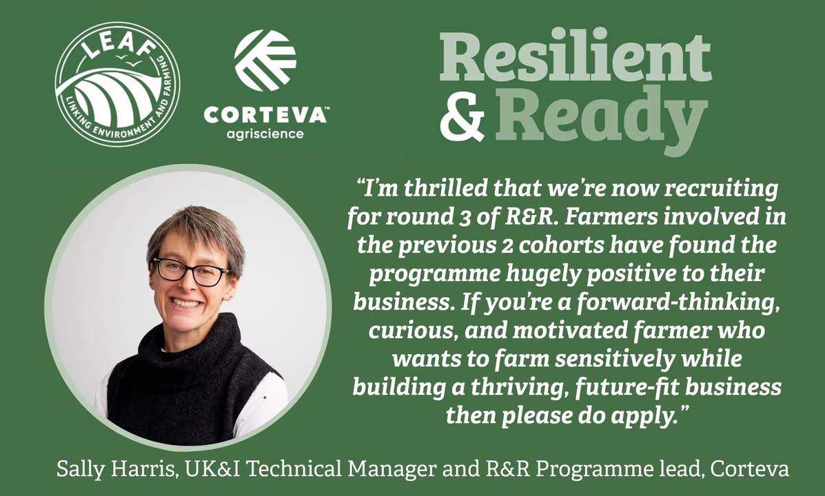 📢 The search is on for our next cohort of farmers who are ready to take their business to the next level. 

Following the huge success of cohorts 1 and 2, LEAF and Corteva are embarking on a third round of the widely respected Resilient and Ready programme. This partnership