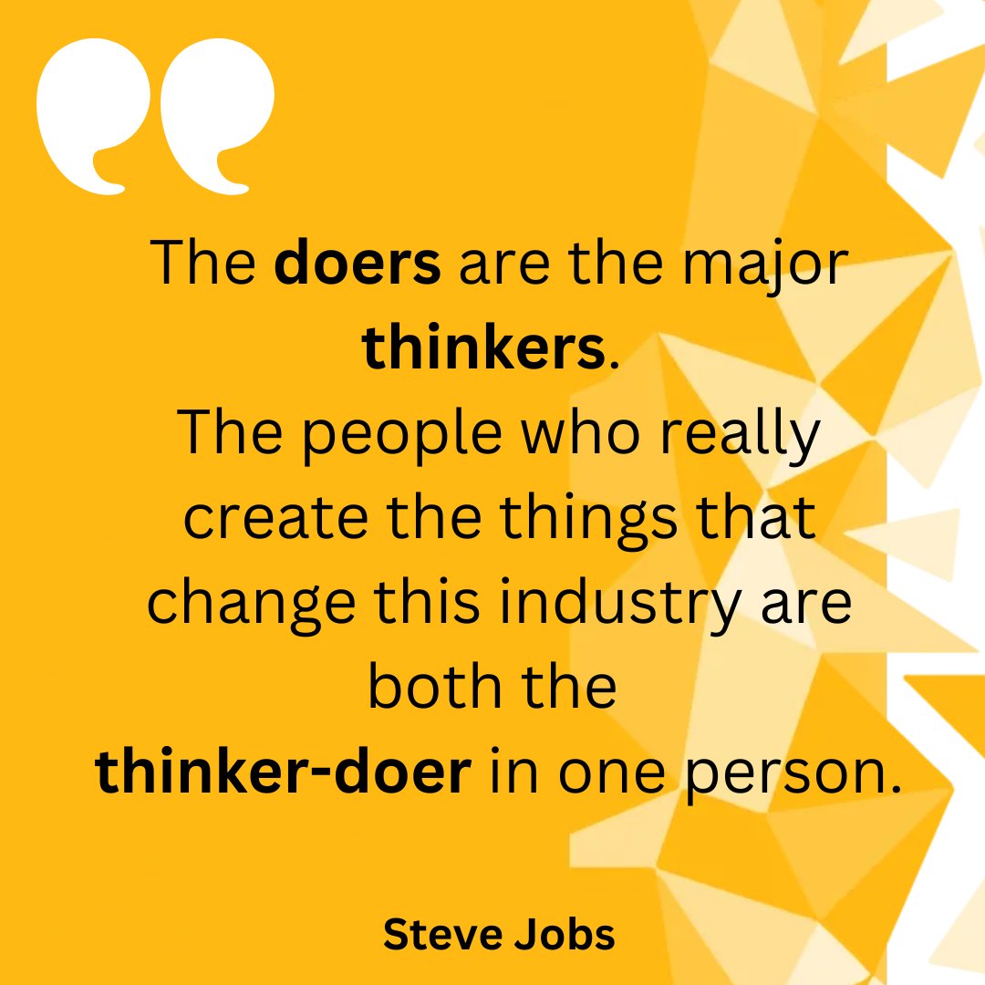 SastaviKintsugi's tweet image. "The doers are the major thinkers. The people who really create the things that change this industry are both the thinker-doer in one person."

#doers #thinkers #changemakers #doit #improvement #innovation

human-kintsugi.com/personal-devel…