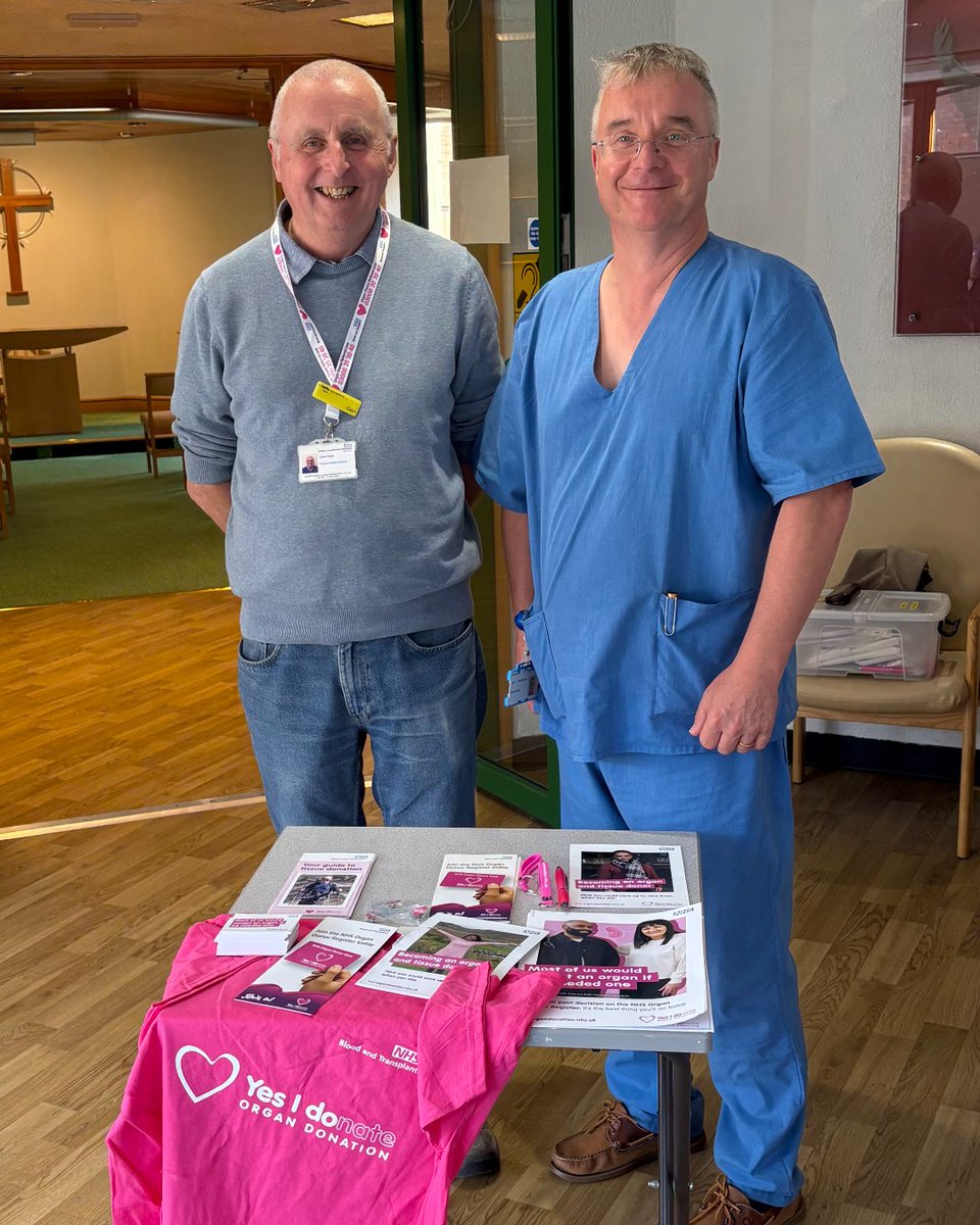 Thank you to everyone who has stopped to say hello to members of our Organ Donation Committee at Lincoln County Hospital today. 

The team are raising awareness of the importance of organ donation  and they will be at Pilgrim Hospital, Boston tomorrow!

👉 organdonation.nhs.uk/register-your-…