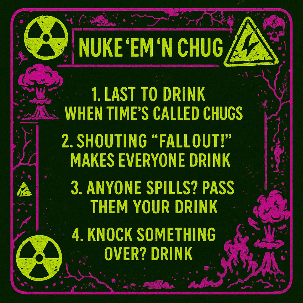 "🍻🔥 Congrats to the Daily Winner of the Sipocalypse drinking game! 🏆 Play along and submit your own rules at sipocalypse.fun! #Sipocalypse #DrinkingGames #Chaos #Fun"