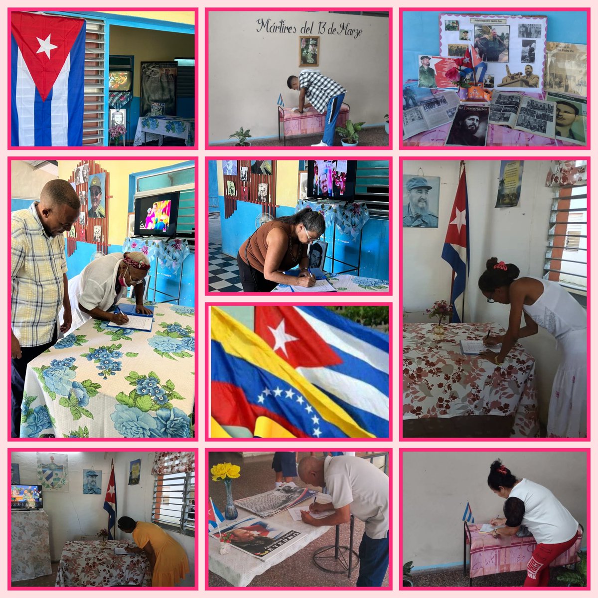 En #EducacionCotorro las firmas de los trabajadores del nivel educativo Secundaria Básica, en apoyo a la Revolución Bolivariana y a su presidente Nicolás Maduro, reafirman nuestra solidaridad con #Venezuela y la absoluta condena a la manipulación imperialista.
#CubaConVenezuela