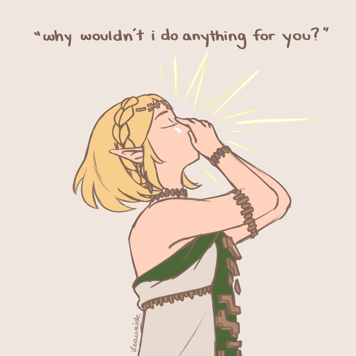 “Why wouldn’t I do anything for you?”

#zelink #zelda #link #リンゼル
#ゼルダの伝説 #ageofimprisonment