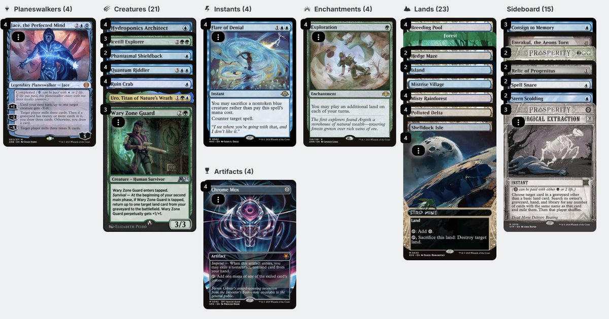 Found out everyone is terrified of Ruin Crab in Timeless. Who woulda thought?!

Deck is lit! Land Control with a side of Mill. EVERYONES TWO FAVORITE ARCHTYPES!

List on my Moxfield