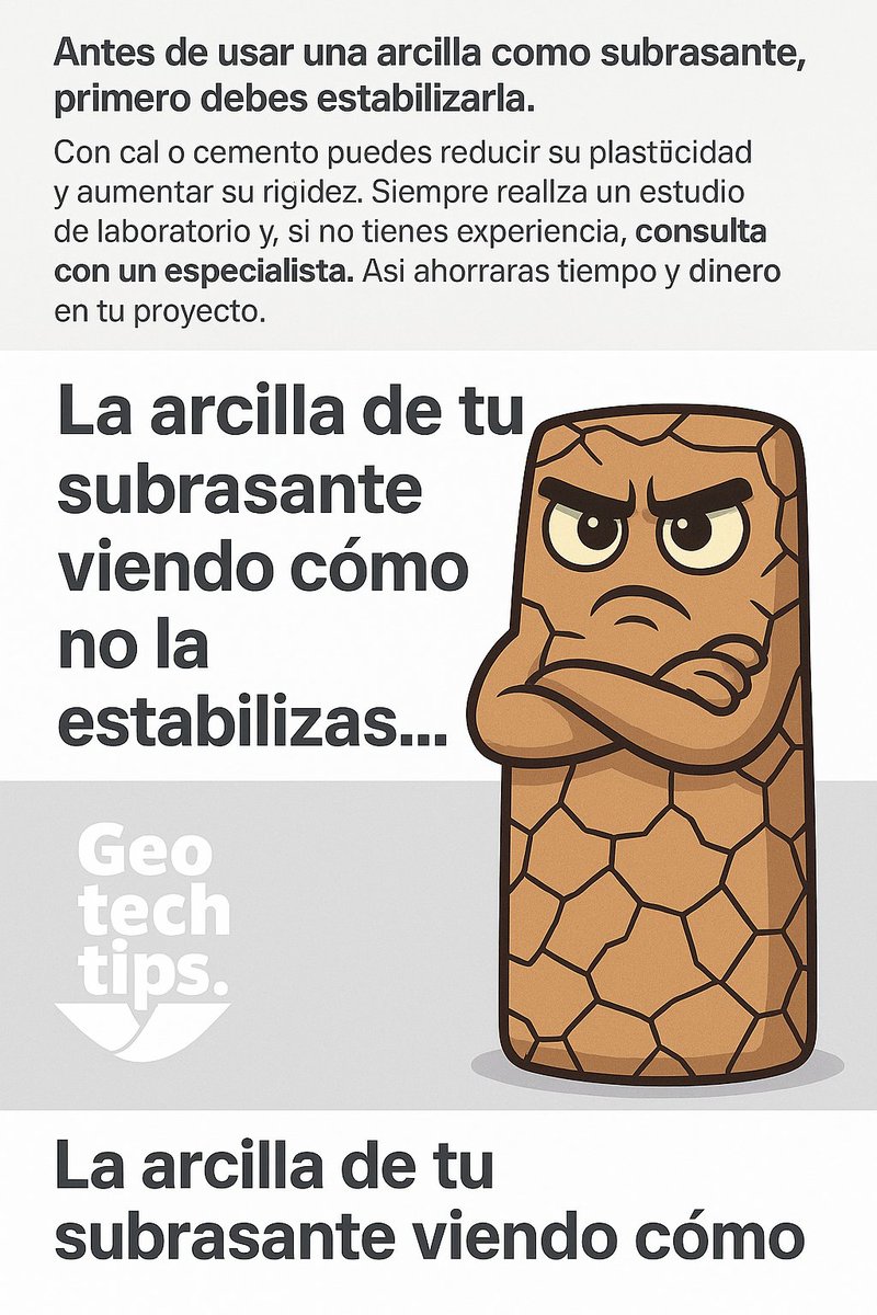 GeotechTips's tweet image. #arcilla #carreteras #geotecnia