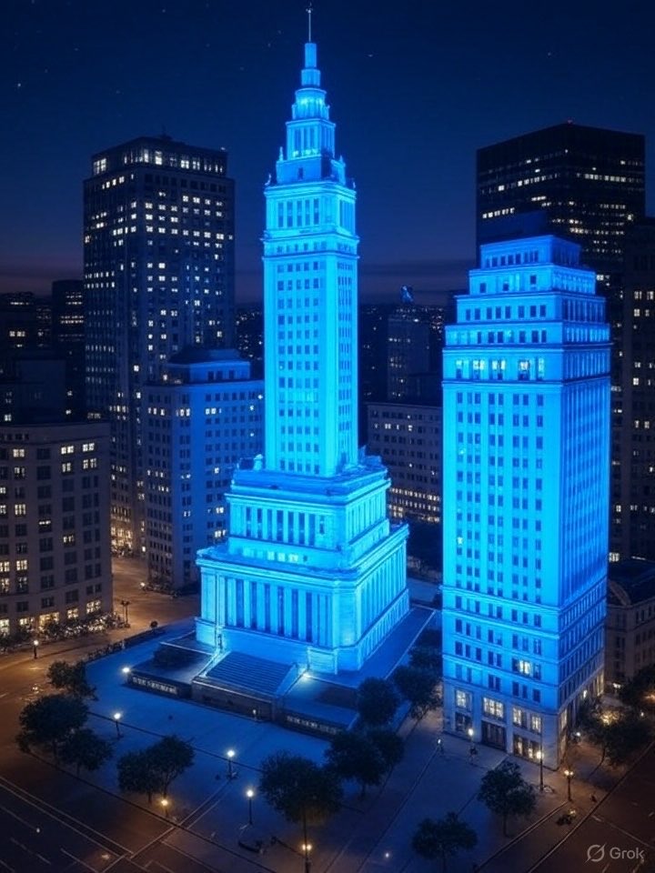 SeeUsNowOrg's tweet image. TY @uakron &amp;amp; @CityofAkronHR for lighting up the entire campus &amp;amp; city in blue to support #SeeUsNow during #NationalMissingAndTraffickedFosterChildrenAwarenessWeek. Together we’re shining a light on the truth: that every child deserves to safe.
#SeeUsNow #BlueOut