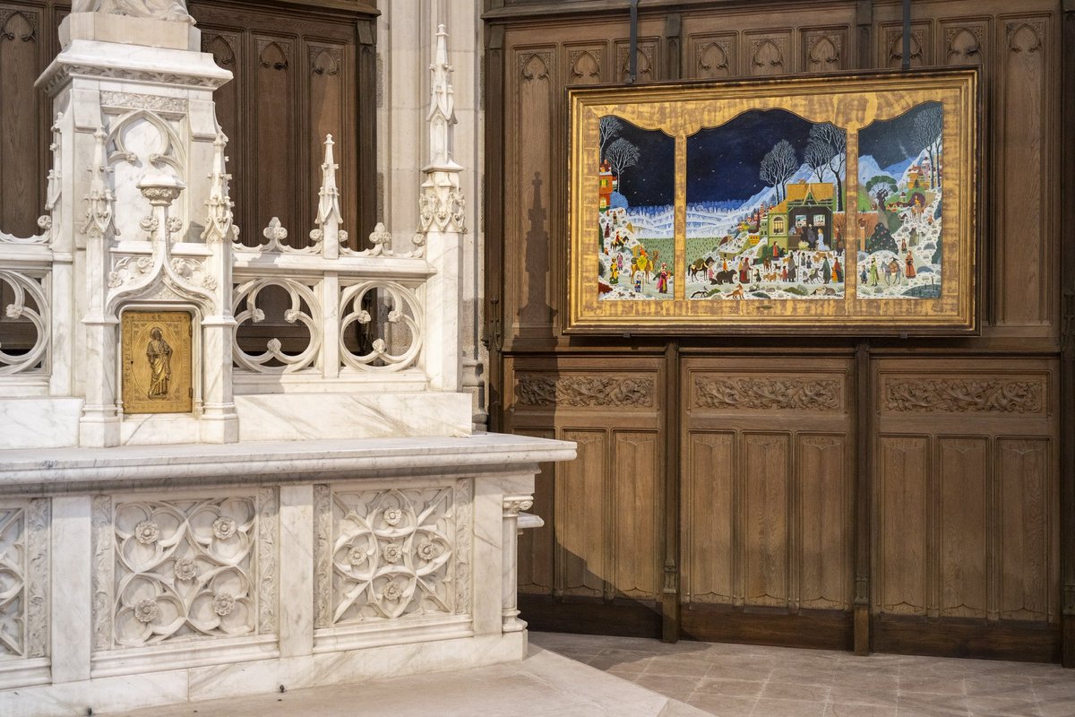 AlainThomasOff's tweet image. [COULISSES CATHÉDRALE] 🎉

En amont de la réouverture de la Cathédrale Saint-Pierre-et-Saint-Paul de Nantes, découvrez en avant-première et de façon exclusive la réinstallation de la « Nativité » d’Alain Thomas dans son nouvel écrin : 

« La chapelle de la Nativité » 😇