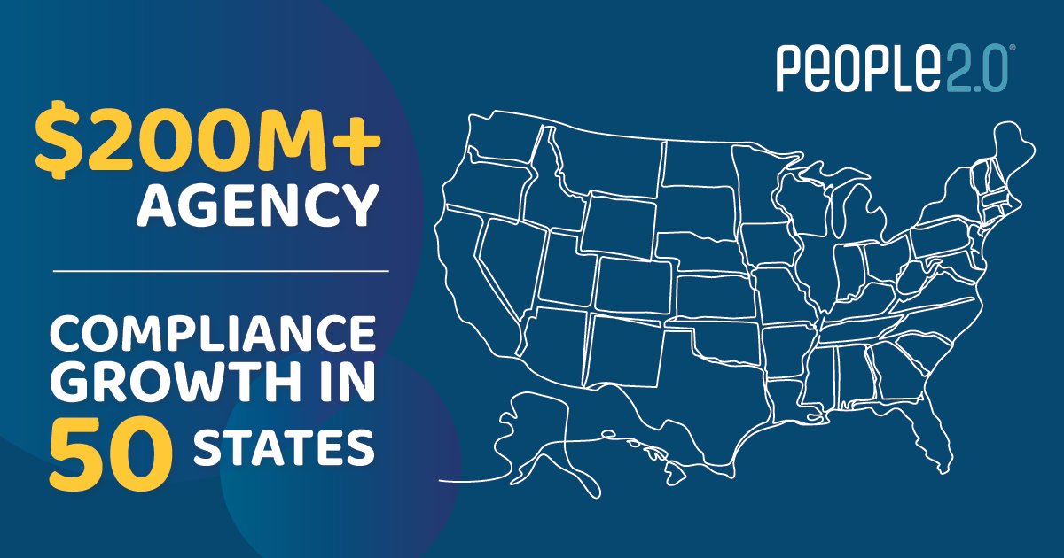 People2o's tweet image. $200M+ agency achieves compliant growth in 50 states, deploys 700+ workers! People2.0&apos;s EOR solution ensures nationwide compliance. 
Full story: hubs.ly/Q03CCvyk0
#CompliantStaffing #EORSolutions