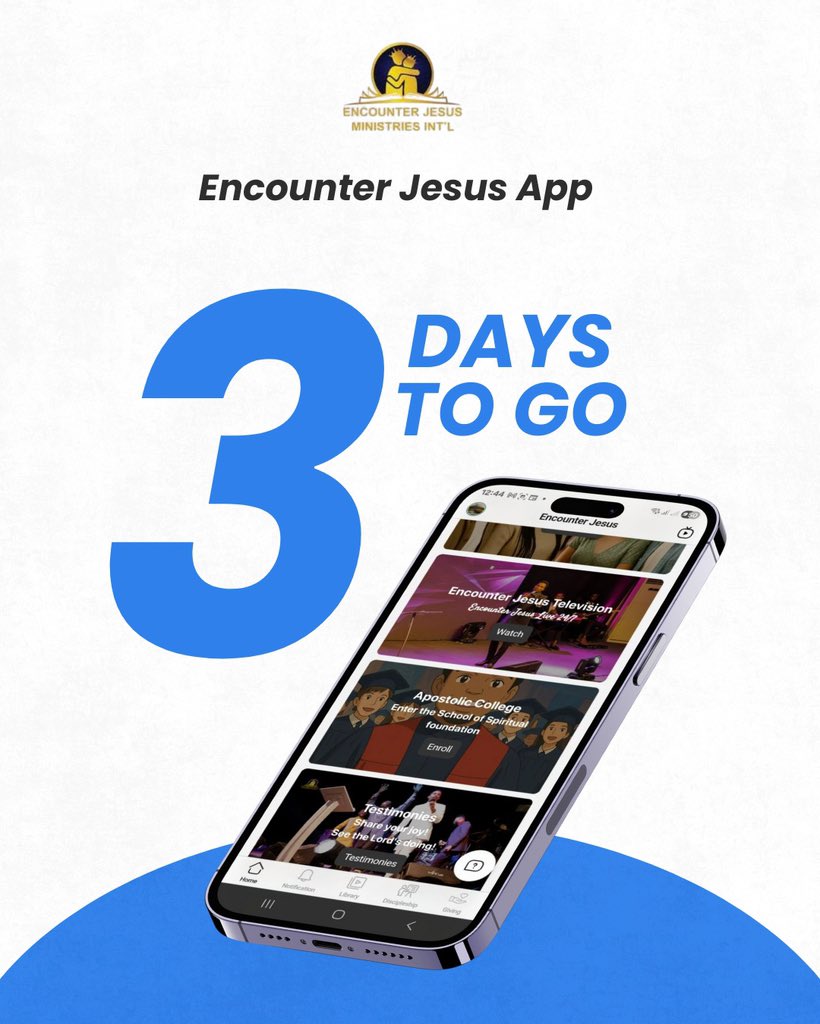 EJMI_official's tweet image. Who is as excited as we are for the launch?
•
•
•
#newapp #EncounterJesusInternational #Applaunch