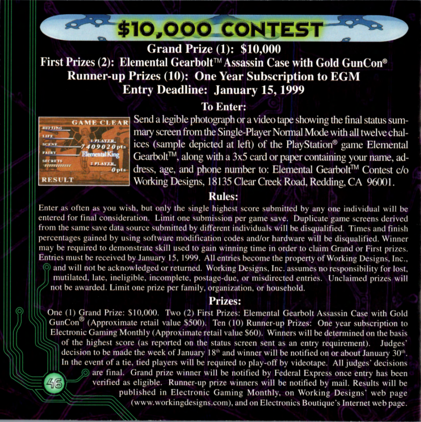 caroM_T's tweet photo. Can't believe that Elemental Gearbolt had a 10000$ contest included in the game manual https://t.co/Ce8D1S8KCQ
