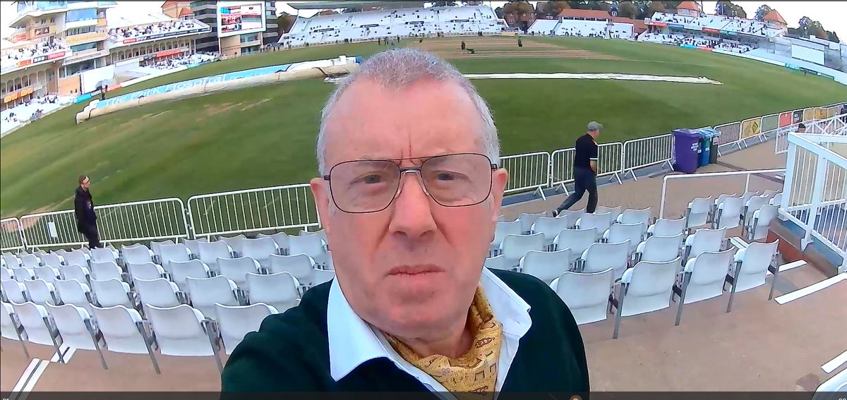 As promised <a href="/Kaybee64/">Kim B 🏏🤎🤎🤎🏏</a> and <a href="/WG_RumblePants/">WG RumblePants</a> Introducing a bit of cravatery <a href="/TrentBridge/">Nottinghamshire CCC</a> for today's play. What a great day <a href="/bracecricket/">Dave Bracegirdle</a>.