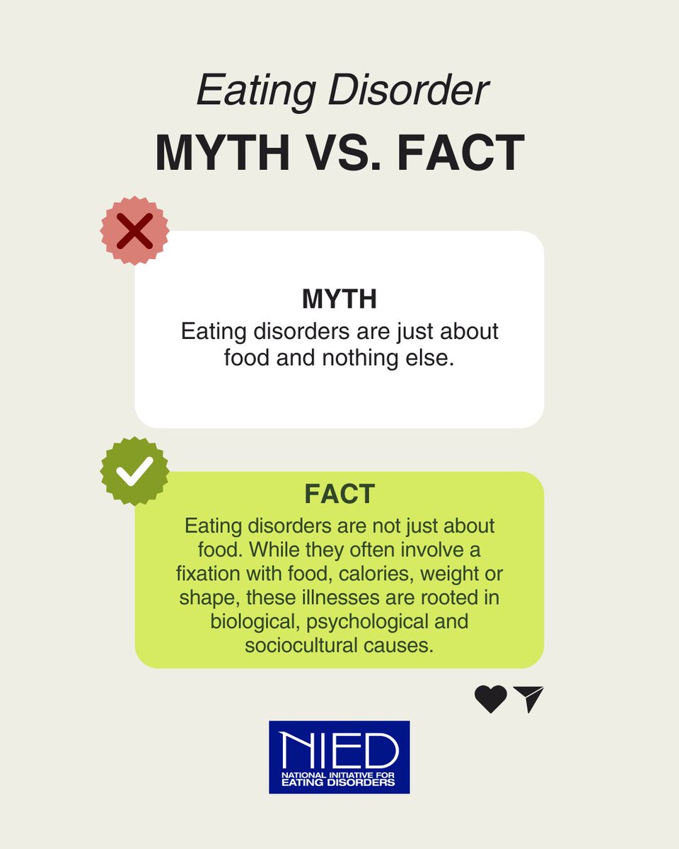 Eating disorder myth vs. fact  💭