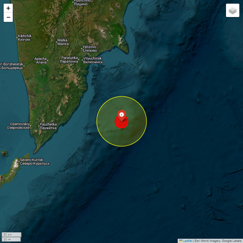IIGEAac's tweet image. #IIGEA #SIMMSA #SISMO #EARTHQUAKE
MAGNITUDE: 5.2Mw
#OFF #EAST #COAST #KAMCHATKA
2025-09-25, 18:02:43.57 UTC
LAT: 51.577° LON: 159.822°
DEPTH: -10.0km
iigea.org/monitor