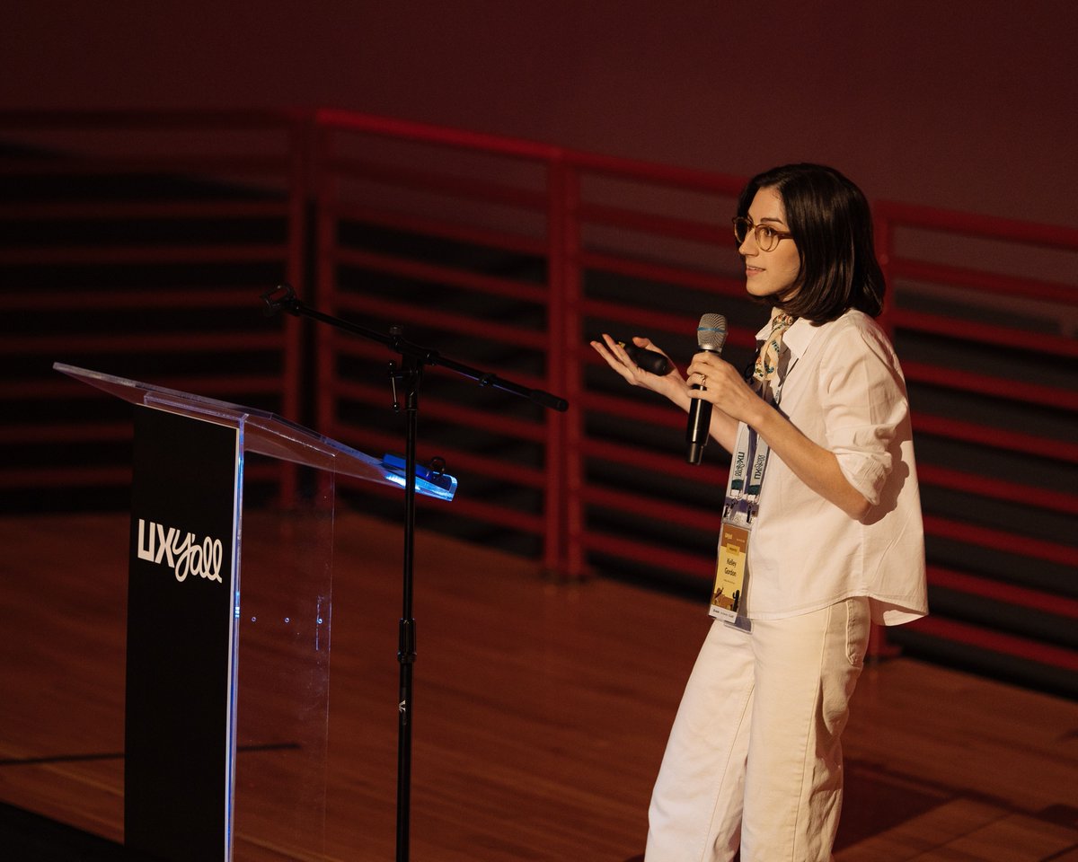 UX Y’all Conference (@uxyall) on Twitter photo “When you actually trust your colleagues and you have a good relationship, really amazing things can happen.”
Kelley Gordon emphasized how designers and developers are co-owners of the outcome of a product.
#UXYall2025 #DesignConference #UserExperience
📸 <a href="/tommycoyote_/">TOMMY COYOTE</a> “When you actually trust your colleagues and you have a good relationship, really amazing things can happen.”
Kelley Gordon emphasized how designers and developers are co-owners of the outcome of a product.
#UXYall2025 #DesignConference #UserExperience
📸 <a href="/tommycoyote_/">TOMMY COYOTE</a>