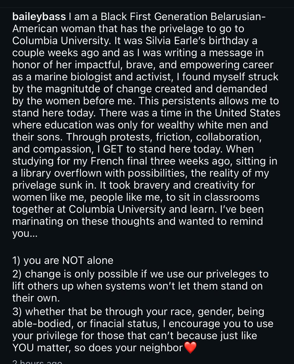 bailey’s new instagram post! 🤍