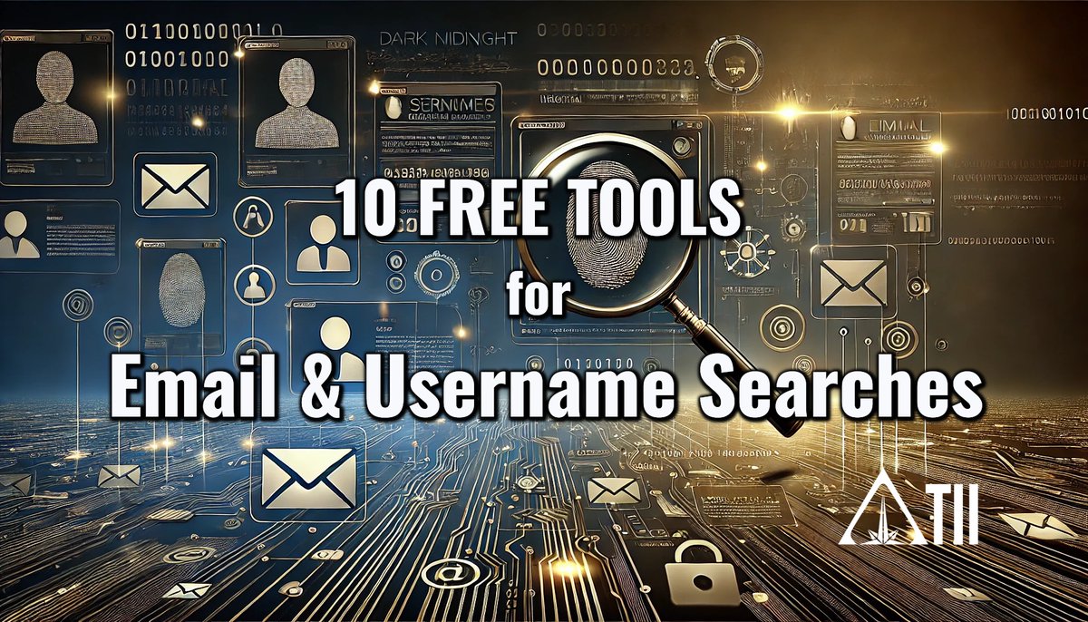 🔎 Even the simplest clues — an email address or a username — can unlock hidden accounts, domains, and digital trails.

Here are 10 ESSENTIAL tools investigators use to trace online identities 👇

Read more: toddingtonint.substack.com/p/10-essential…

#OSINT #SOCMINT #Investigations #OSINTTools