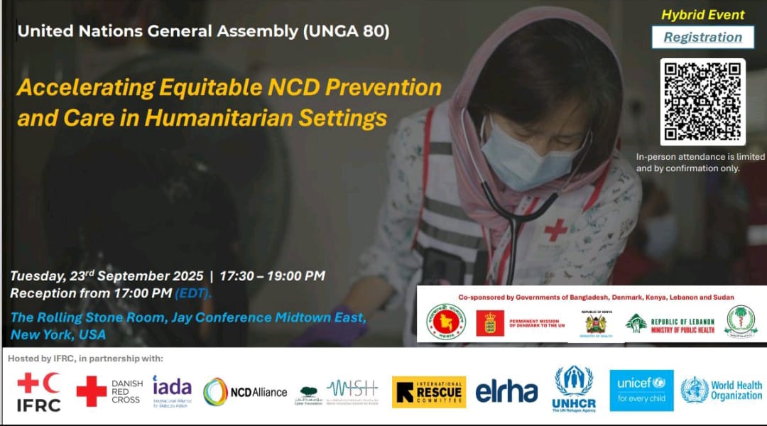 drbhanupratap's tweet photo. “In crises, a person with diabetes still needs insulin." This central question drove a powerful #UNGA80 side event co-hosted by @ifrc. Thanks to all partners &amp; states for the commitment to ensure a crisis isn't a death sentence for people with #NCDs &amp; #MentalHealth conditions. https://t.co/km0zX40oUE