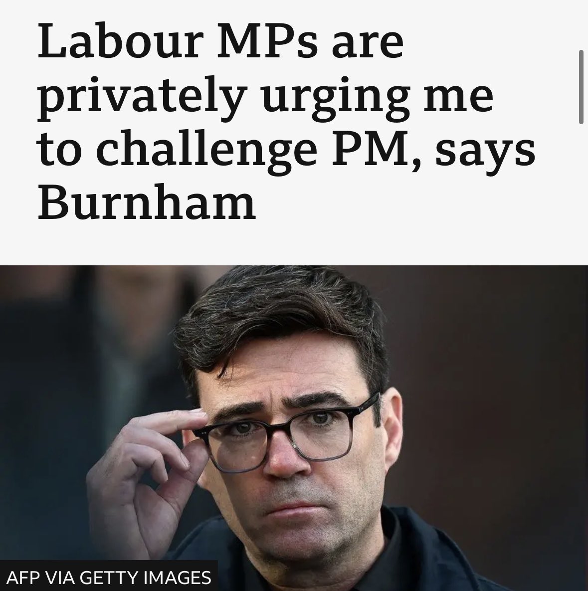 When are people going to realise the problem’s not Comrade Starmer it’s the party he represents Burnham would just be Starmer 2.0.