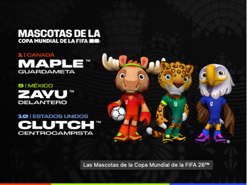 DiscusionesRM's tweet photo. Las nuevas mascotas del Mundial Canada/México/Estados Unidos 2026 https://t.co/zhNVknQfrz