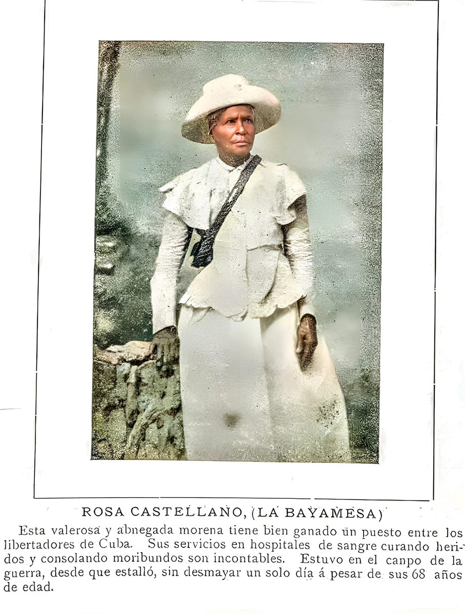 Recordemos con profunda admiración a la heroína cubana Rosa Castellanos,"La Bayamesa" en el aniversario 191 de su natalicio. Esta mujer de excepcional valor y coraje participó  activamente en ambas guerras de independencia de Cuba, ostentando el rango de capitana mambisa.